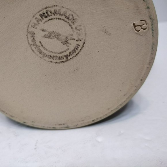 September Fest Grey Fox Pottery USA 20oz Beer Mug Handmade Blue Stein Festival - Picture 5 of 7